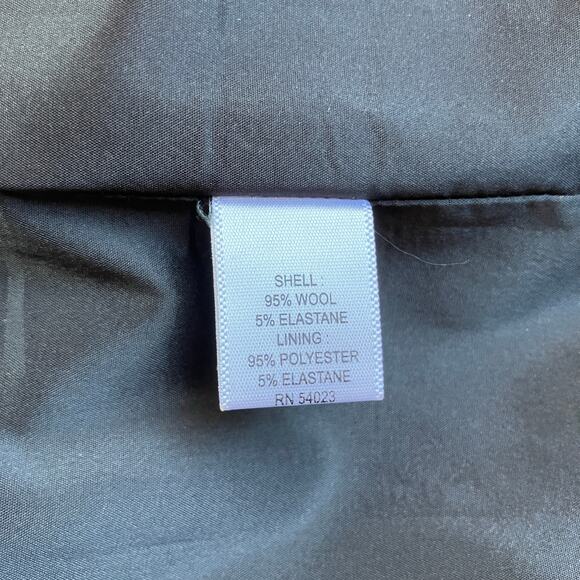 Banana Republic Black Pleated Wool Sheath Dress Size 8 Cocktail Elegant - Picture 6 of 6